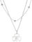 Mädchen Accessoires Sterling Silber Silber Silber Minimalist vier Blattklee Halskette für Frauen Mädchen, einfacher Klee Anhänger - 4 Blattklee Halskette, Alhambra -Halskette, Glücksklear Halskette
