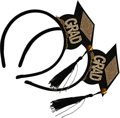 SAFIGLE 5stücke Abschluss Haarreifen Mit Doktorhut Stirnbänder Für Graduation Party Kopfschmuck Und Haarschmuck Für Dekoration Und Kostümpartys