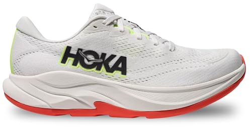 HOKA Rincon 4 Laufschuhe für Damen, Weiß/Schwarz/Rot, 1155131-FYZ