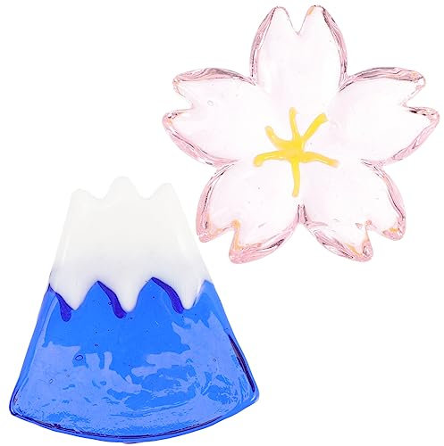 VINTORKY 2pcs Japanese Pen Holder Chopstick Rest Decorative Glass Chopstick Rests Lovely Tabletop Fork for Home Accessories Washable Holders for Kitchen Storage