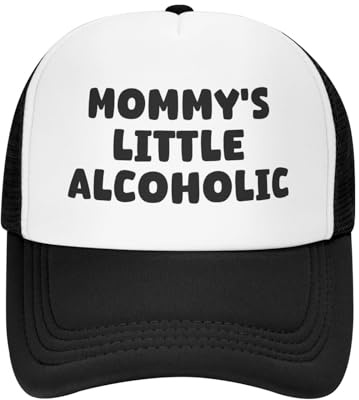 Lustige Trucker-Mütze, verstellbare Angelmütze, klassische Baseballkappe für Damen und Herren, Schwarz 3, Einheitsgr��e