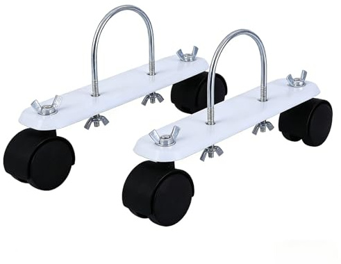 NOLITOY Universal Heater Support Frame with Swivel Casters for Oil Filled Radiators Stable U-Shaped Mobile Pulley Brackets for Indoor and Patio Heater Mobility and Secure Positioning