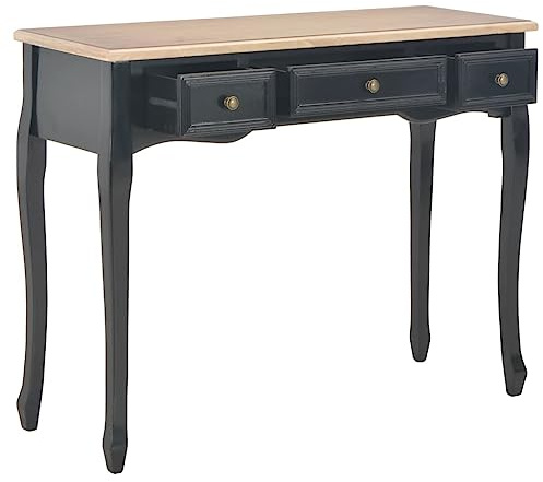 Lumanois Dressing Console Table with 3 Drawers Black,Mobili,Tavoli,Tavolini Decorativi,Tavolini,12.22kg-280046