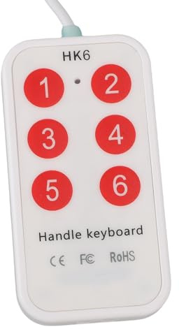 Jiawu Benutzerdefinierte Makro-Tastatur mit 6 Tasten, Leichtes Design für Einfachen Transport und Einsatz in Gaming- und Arbeitssituationen