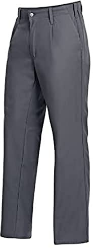 BP Cotton Plus 1469-720-53 Arbeitshose - Stoffhosenträger mit Gummieinsatz - Taschen für Knieschoner - Reine Baumwolle - Schlanke Passform - Größe: 46 - Farbe: dunkelgrau