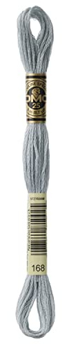 DMC Embroidery Cotton Floss Light Pewter Embroidery Thread, 8
