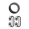 HJS 82 11 1734 Dichtungssatz Abgasanlage Kompatibel mit VW Transporter T4 Bus 70B, 70C, 7DB, 7DK, 70J, 70K, 7DC, 7DJ 161298115 191298115 191298115A