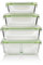 GOURMETmaxx Glas Frischhaltedosen Klick-it 4er Set | Hervorragend geeignet für Spülmaschine, Mikrowelle, Backofen und Gefrierschrank | Luftdicht & Auslaufsicher