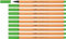STABILO - Fineliner - point 88-10er Pack - Neonfarbe, leuchtfarbengrün