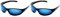 Eyelevel Men's Intruder Sunglasses, Black (Black/Blue), One Size
