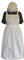 Ladies Fancy Dress Full Apron & MOP Cap Victorian Tudor Edwardian Poor WW1 (X Large)