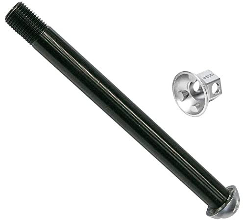 Pinhead P1,5 M12 durch Schloss für Fahrradachse, schwarz, 142 mm