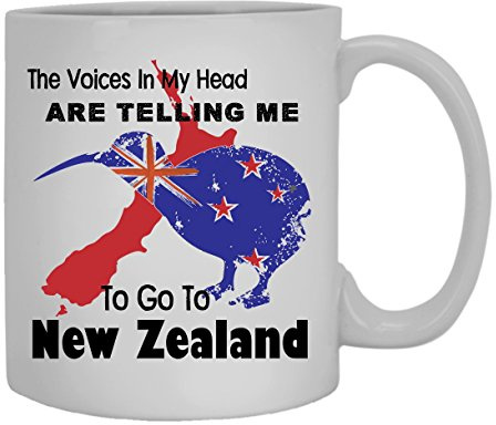 Go To New Zealand Tasse, Kaffeetasse für jemand Besonderen, 325 ml