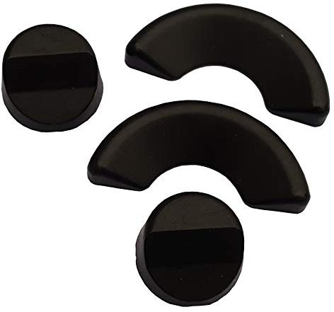Acclaim Umpire Solid Rubber Bowling Measuring Wedges 4 Set 2 Round 2.8 cm x 1.5 cm 2 Semi Circle 6 cm x 2.5 cm