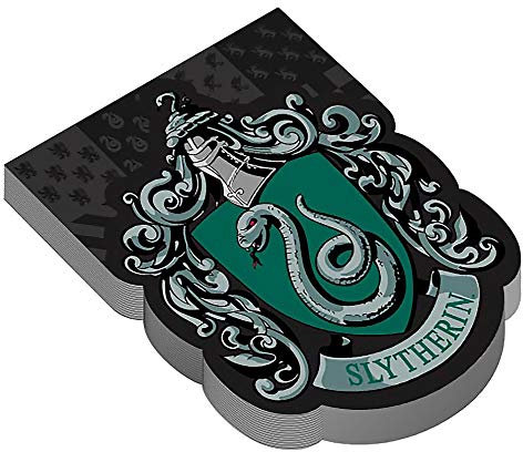 Slytherin Notizblock mit Wappen