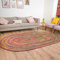 RAJRANG BRINGING RAJASTHAN TO YOU Chindi Jute Teppich - Baumwolle und Jute Multi Color 100% handgewebte Rechteck Large Floor Wohnkultur Chindi Large Türmatte - 183x122 cm