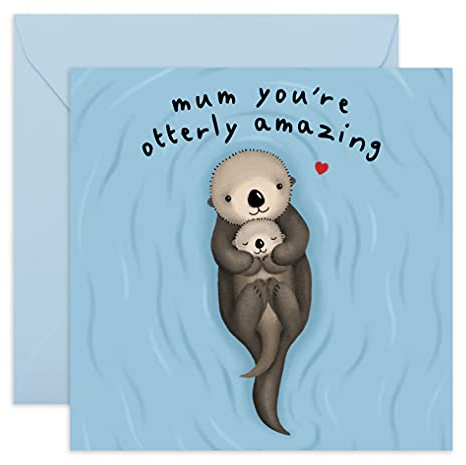 Central 23 - Lustige Geburtstagskarten für Mama - 'Mum You're Otterly Amazing' - Geburtstagskarten für Mama - Mama Geburtstagskarte - Mama Geburtstagskarten von Tochter - Niedliches Design