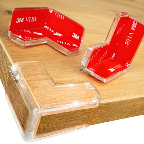 DEASANA® 28 Eckenschutz - Extra große Abdeckung für maximalen Schutz & Kindersicherung - Transparenter Kantenschutz Baby mit 3M-VHB-Bi-Kleber für stärkste Haftung - Extra dick & doppelt - 14/28-Set