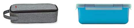 Valira Porta Alimentos + Porta Alimentos - Contenedor Hermético De 0,75 L Hecho En España, Color Azul