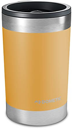 DOMETIC Thermo Tumbler, Stainless Steel, Vacuum Insulated with Splash Resistant Press-fit Function Lid (Mango, 10 Oz)