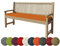 chilly pilley Bankkissen Bankauflage Polsterauflage Reißverschluss mit Schlaufen Kissen für Gartenbank Gartenbankauflage für Gartenmöbel Sitzkissen & Rückenkissen Outdoor (100 x 40 x 5 cm, Orange)