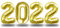 Oblique Unique® Folien Luftballon 2022 für Silvester Neujahr Party Deko Zahl Ballons Luftballons Zahlenballons in Gold