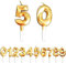 Geburtstag Kerzen, 50th Geburtstag Gold Nummer Geburtstagskuchen kerzen, Kuchen Dekoration für Geburtstag Party Hochzeit Jahrestag Abschlussfeier Feier Lieferungen