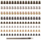 EMSea 120 Paar Ledernieten 5 mm Knopfnieten Rundkopf Schlitzschrauben Nagelnieten mit Locher für DIY Gürtel Brieftasche Jacke Reparatur Lederhandwerk Zubehör