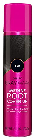 EVERPRO Gray Away Instant Root Cover Up Spray 2.5oz - Black
