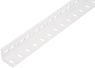 Alberts 433789 Conceptor® Winkelprofil | weiß kunststoffbeschichtet RAL 9016 | gelocht | 1000 x 35 x 35