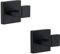 Delarkusi Towel Hooks for Bathrooms, Matte Black Towel Hook for Kitchen Bathroom, SUS304 Stainless Steel Coat Hook, Heavy Duty Towels Holder Hooks for Hanging，2 Pack