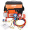 VEVOR Pompe à Vide Climatisation 100 L/Min Pompe à Vide Frigoriste HVAC 150 W Kit Jauges et Tuyau Caoutchouc Tricolore 1440 TR/Min Sac de Transport pour R134a R1234yf Climatiseur Auto Réfrigérateur