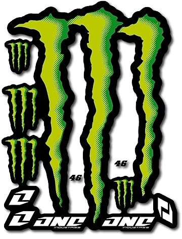 Adesivi Stickers Monster Energy - Stickers Moto - Adesivi Per Quad - Motocross - Per Motociclette, Automobili, Caschi, Notebook Per Computer E Altri Oggetti (46)