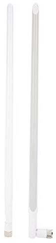 Omnidirektionale 2,4-G-Router-Antenne, 10-dBi-RP-SMA-Schnittstellenantenne, für WLAN-Router und WLAN-Karte - Weiß