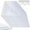 Gimisgu 14x Polycarbonat Hohlkammerstegplatten 4mm, 10,25 m² Polycarbonatplatten ,50x Klammern, 50x Z-Clips, 60.5 x 121cm Doppelstegplatte, Stegplatte Gewächshausplatte UV-beständigen für Gewächshaus