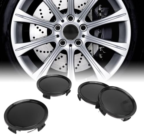 74 Mm Auto-Radmitten-Nabenkappe, 4 Stück Rad-Reifen-Felgen-Nabenkappen-Abdeckung mit Elastischem Metallring, Fahrzeug-Radkappen-Zubehör, Stilvolles Aussehen, Zuverlässiger Schutz