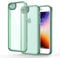 Honeyview Colored Clear Case for iPhone SE 2020/2022, iPhone 8/7 with Matte Border, Non-Yellowing, Shockproof, Armour Phone Cover for Apple iPhone SE 2nd 3rd Generation - Green