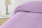 Degrees home - Liso - Copriletto per letto da 105 - Copriletto trapuntato per letto - Primavera, Estate - 200 x 260 - Lilla