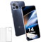 Entsperrtes Telefon, CWOWDEFU S18 Android 14 Smartphone mit 6,58 2K Incell-Bildschirm, 16(8+8) GB RAM+ 256 GB ROM, Dual-SIM 4G, Octa-Core, Gesichts-/Fingerabdruckerkennung/NFC/OTG/GPS 2024 Schwarz