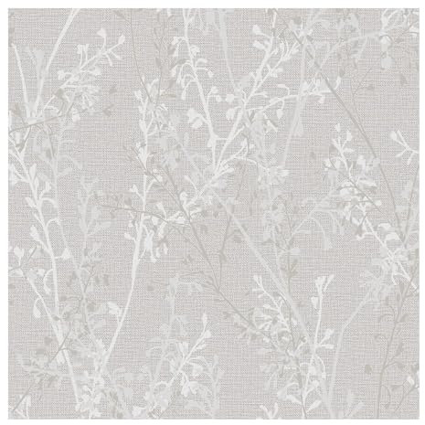 Boutique Breeze Sprig Pearl Wallpaper | Paste The Wall Application | Suitable for Any Room | Floral Wallpaper