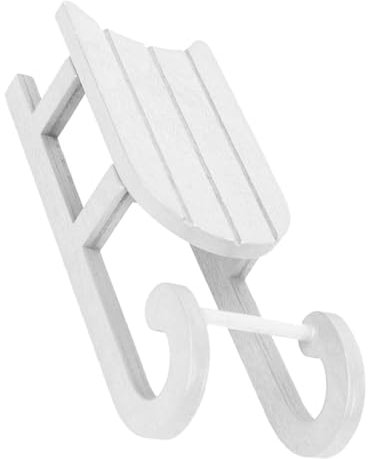 VINTORKY Schlitten Deko Für Den Tisch Weihnachtsdekoration Kleiner Weißer Schlitten Ideal Für Winterdeko Und Festliche Anlässe