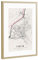 artboxONE Poster mit Rahmen Gold 30x20 cm Map Chur von Webwald - gerahmtes Poster