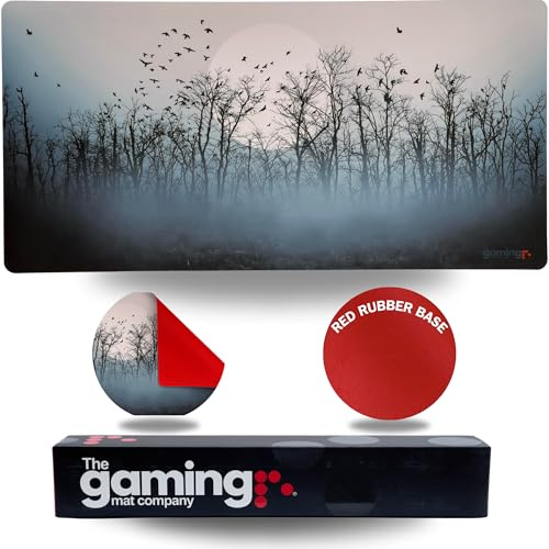 La société Gaming Mat Company Tapis de Jeu MTG pour Un Joueur & Tapis de Souris Gaming 72 cm x 36 cm Winter Woodland, Compatible avec Magic: The Gathering & YU-Gi-Oh ! Base en Caoutchouc.