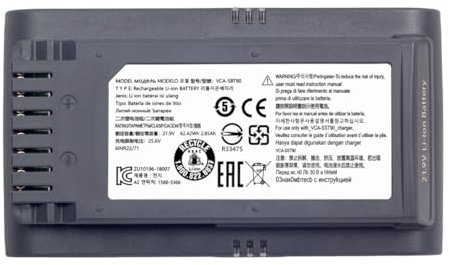 Batteria di Ricambio Samsung DJ96-00221A, 4000mAh 21,6V, per Aspirapolvere Jet 75, Jet 90, VS70, VS9000