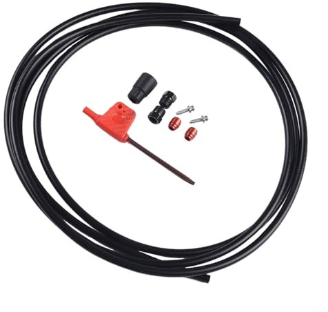 Bremsschlauch-Set, 2 m, passend für Sram RED AXS für FORCE AXS Fahrräder, mit Gummimanschette und Schraubensatz (schwarz)