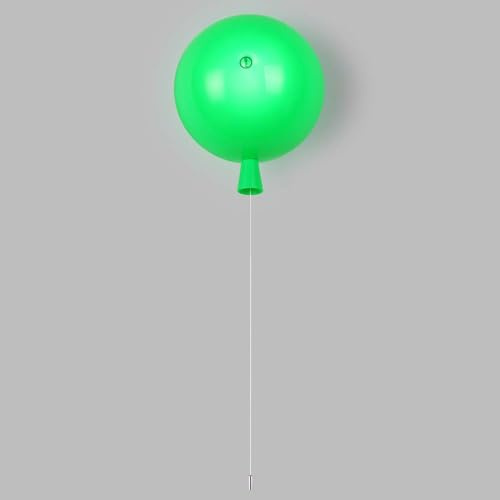 AoLa Kinder Wandleuchte Ballon, Kinderzimmer Wandlampe Kugel Bunte Ballon E27 mit Schalter Wandleuchten Jungen Mädchen Zimmer Karikatur Nachtlicht Babyzimmer Wand Dekolampe,Grün,25CM