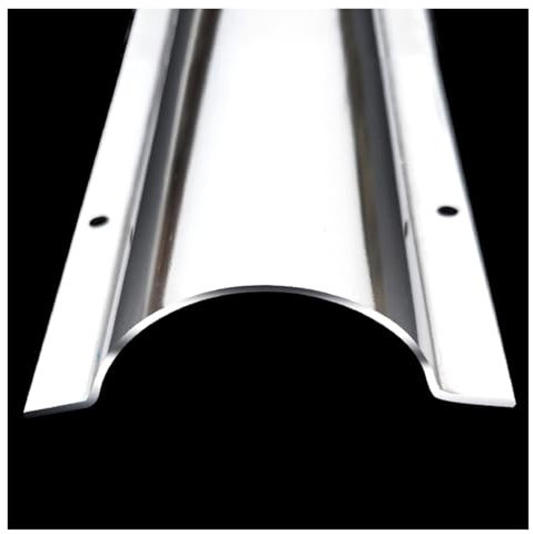 SDGBCXD, Half Round Silver Metal Cord Cover 1M Long, Cable Concealer for Ceiling, Corner, Floor, Perforated Installation,Cable Tray(5.3cm/2.1in 6 cable)