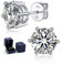 MomentWish Ohrstecker Silber 925, 0,6 Karat/4 mm Moissanite Diamant Ohrringe Damen Echt Hypoallergene Stecker Schmuck Geschenk für Damen-6 Prong