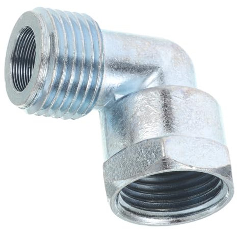 KICHOUSE Elbow Gas Stove Adapter Connector Female Thread Inlet for Gas Cooker Pipework Compatible with Various Gas Appliances Easy Installation Sturdy