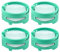 Vicloon Shark Anti Odour Cartridge, 4 Pack Odor Neutralizer Cartridge for Shark ZU102, LA702, AZ3002, AZ4002, AZ3000, HZ3000, HZ3002, IZ862H, IZ562H, ZD550 Vacuum Cleaner, Original Flavor